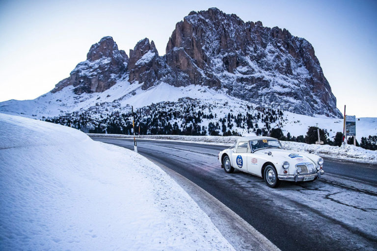 Alla Winter Marathon Eberhard & Co. e le auto storiche sulle Dolomiti