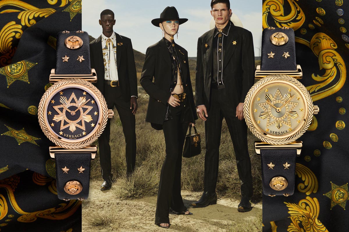 V-Motif Western, Versace veste il polso con lo stile cowboy