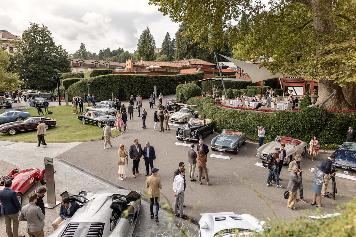 Le auto parcheggiate al Concorso d'Eleganza Villa d'Este 2021