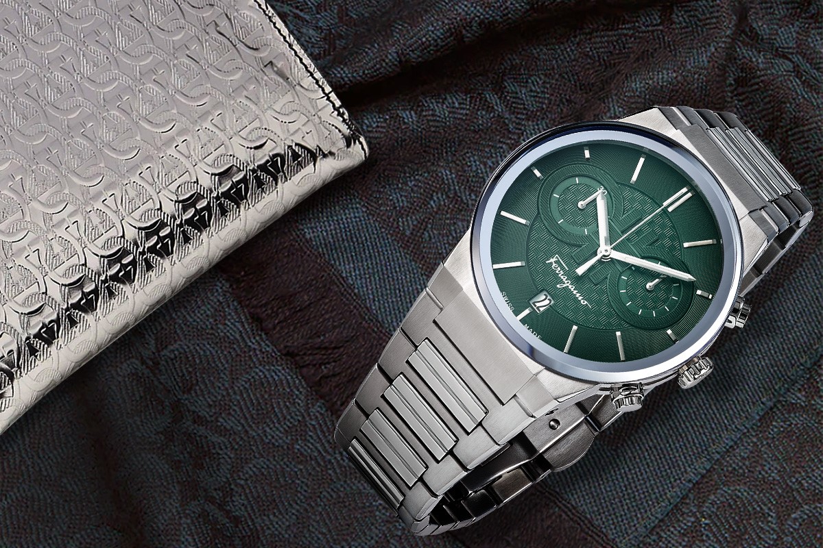 Ferragamo Sapphire Chrono, il Gancino in versione sportiva