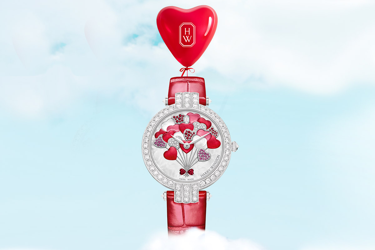 orologi con i cuori: Harry Winston Premier Valentine's Flying Hearts Automatic