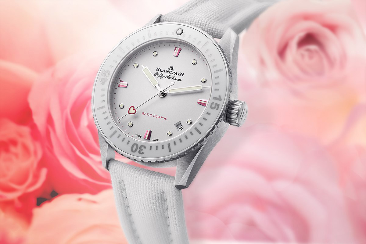 Gli orologi per San Valentino: Blancpain Fifty Fathoms Bathyscaphe "San Valentino 2023"