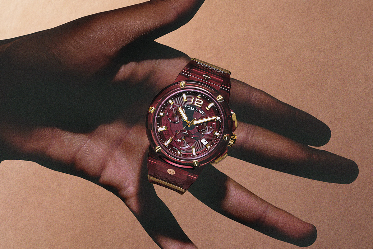 Ferragamo F-80 Translucent, il cronografo eco-compatibile