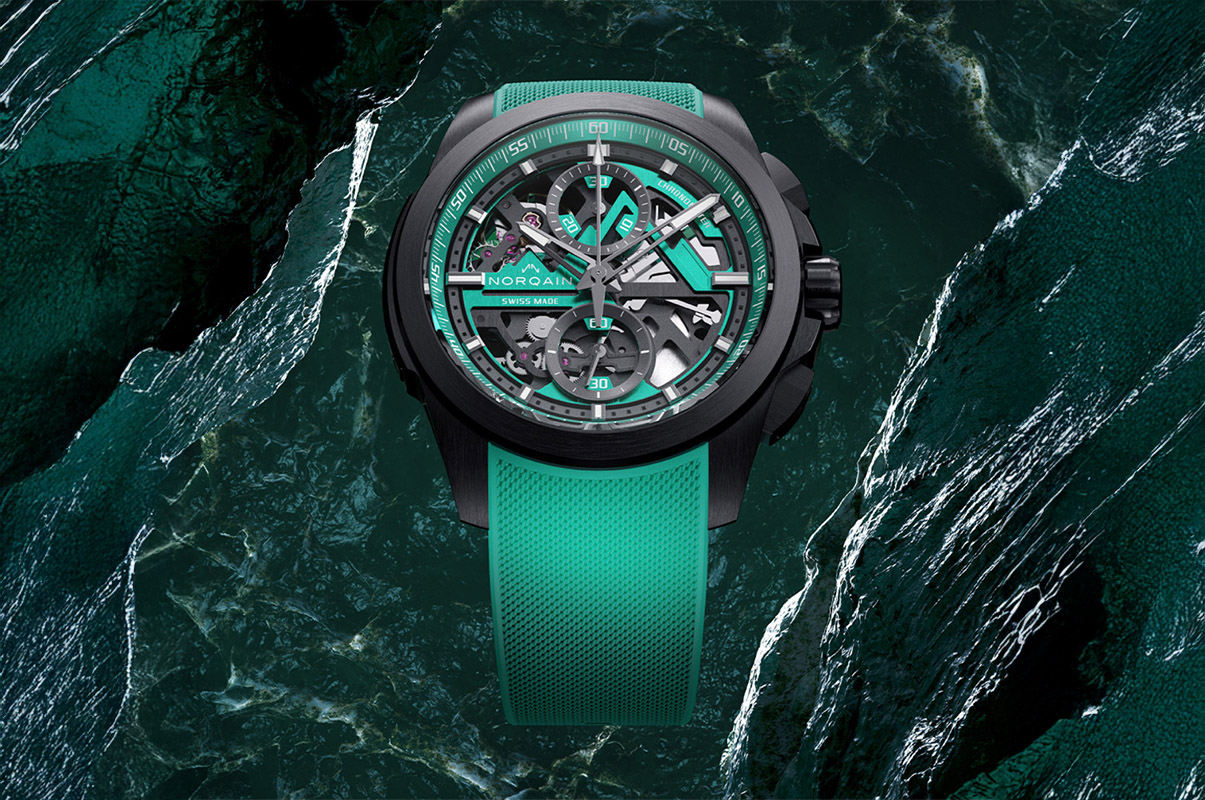 Independence Skeleton Chrono 42mm, il flyback di Norqain