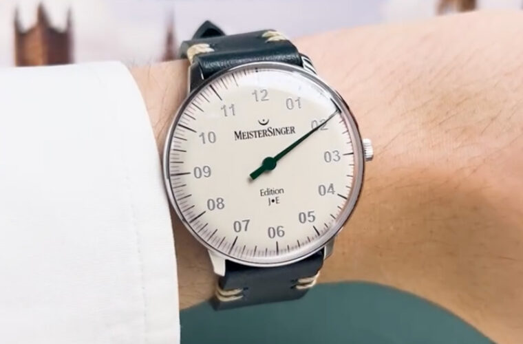 Il MeisterSinger Edition Neo J.E indossato