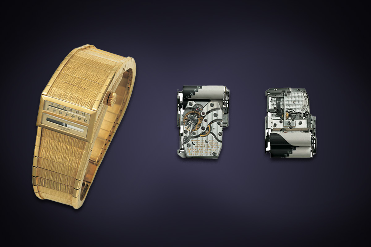 Patek Philippe Linear Watch con Ora Universale, anni '50
