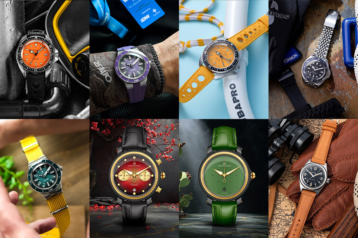 Alcuni orrologi esposti a WOI 6