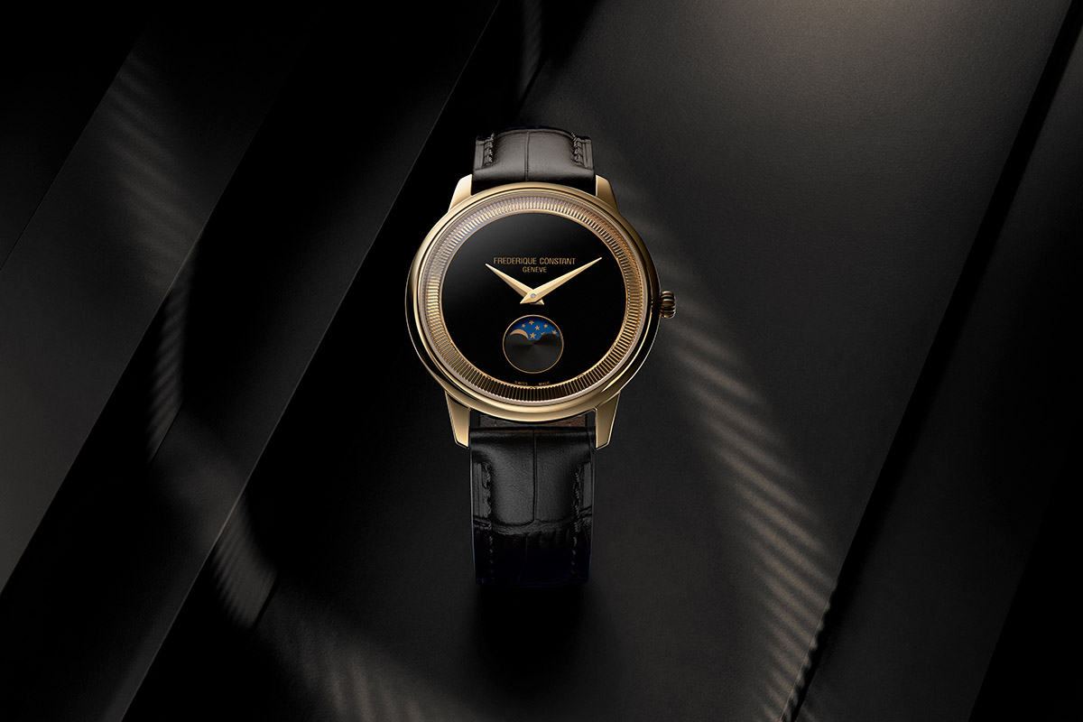 Classics Moneta Moonphase, il bel gioco di Frederique Constant